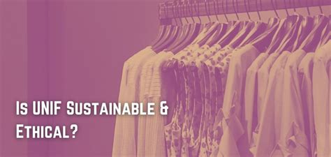 is unif sustainable